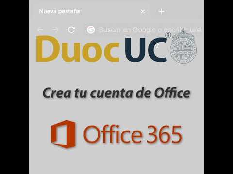 Creación de cuenta Office 365 con correo de alumno Duoc UC