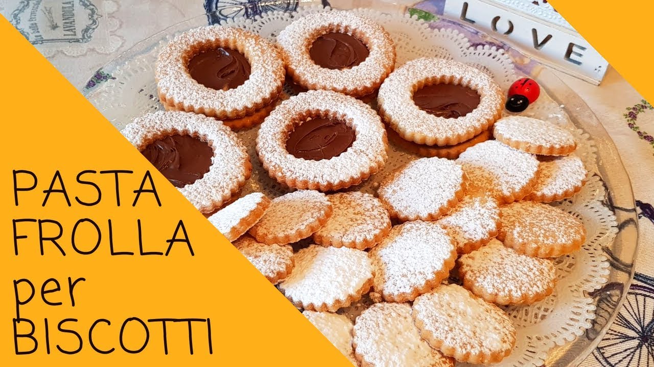 PASTA FROLLA CLASSICA per OCCHI di BUE e BISCOTTI - YouTube