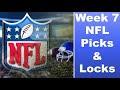 2021 Week 7 NFL Game Picks and Locks