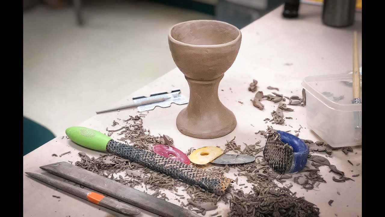Изготовление формы для бокала, чаши или винной чаши своими руками из вязкой глины