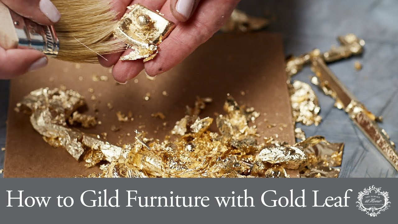 How to Add Gold Leaf to Furniture 