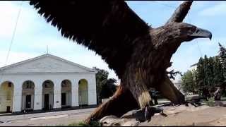 Самый большой орел. Вокзал и Привокзальная площадь. Орел /The big eagle. The Station Square. Russia.