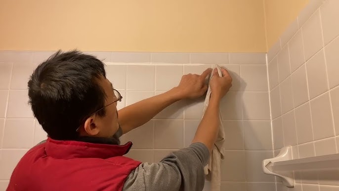 How To Paint Bathroom Tile Grout (The Easy Way) — Peony Street