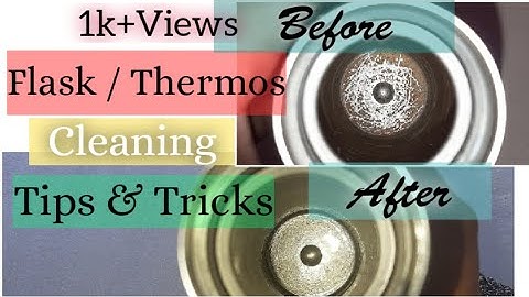 How to clean steel Flask / Thermos from Inside At Home | NO STAIN & NO SMELL | Tips & Tricks