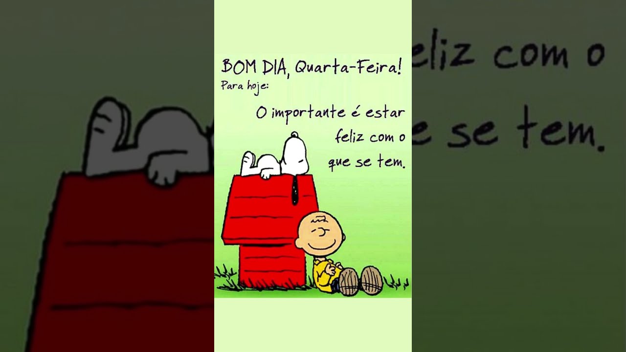 Bom dia Snoopy, Quarta-feira! #0001