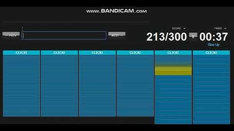 clicking/mashing my spacebar at 10 cps (clicks per second) for 30 seconds (300 clicks in 30 sec)