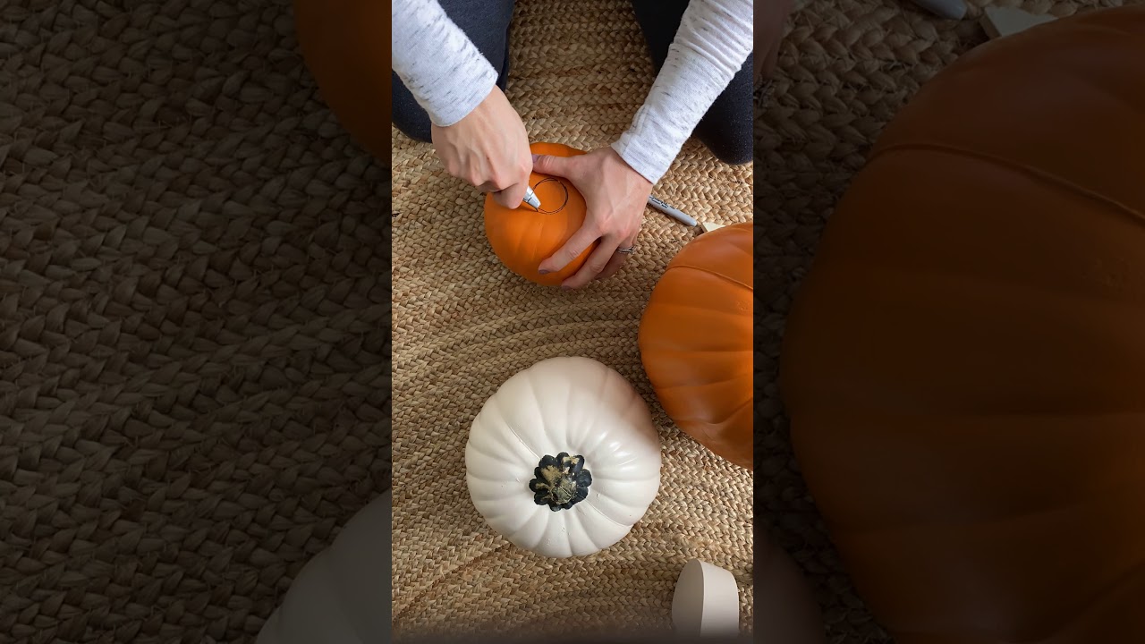 DIY Halloween Pumpkin Topiary