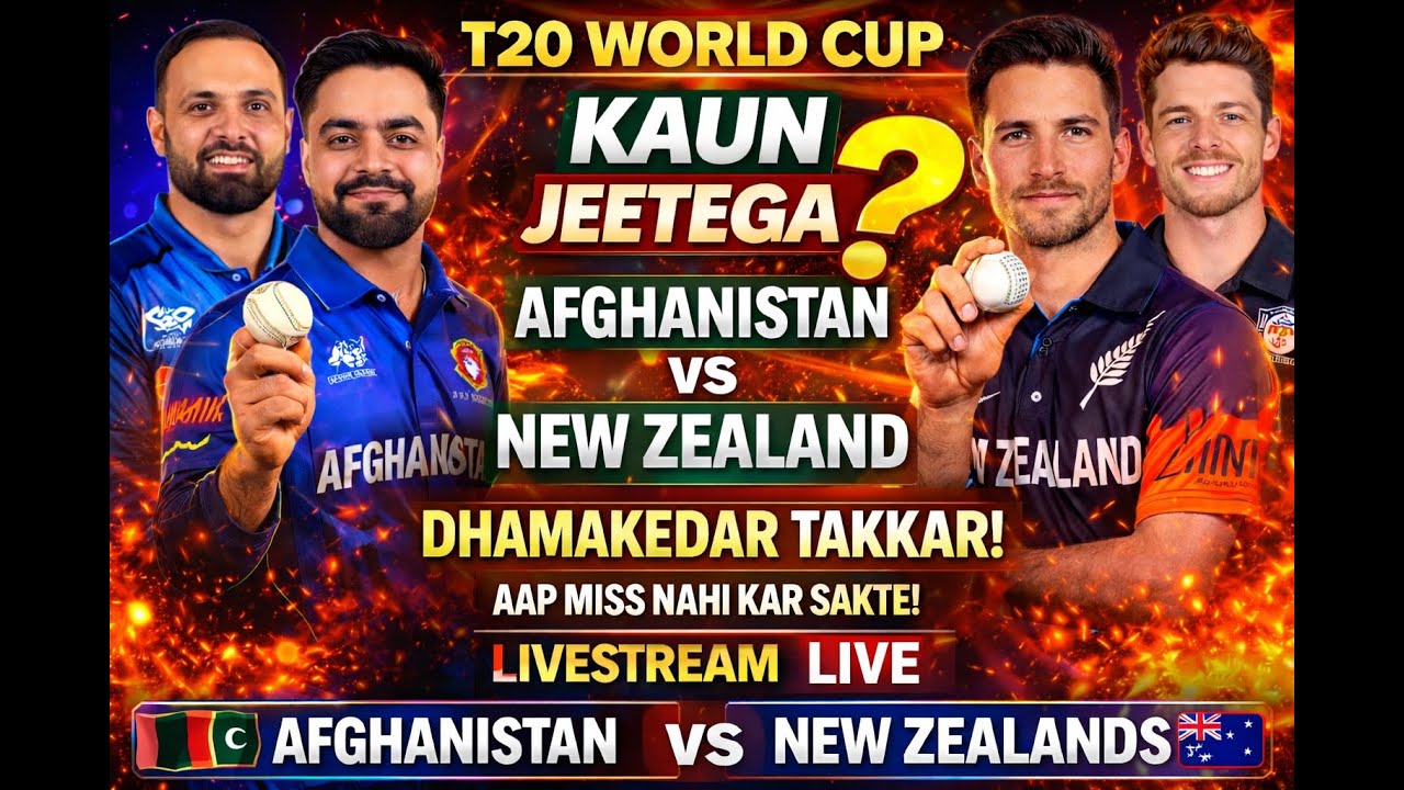 🔴 New Zealand vs Afghanistan, 4th Match | Live Score | Live Cricket Match Today | NZ vs AFG Live