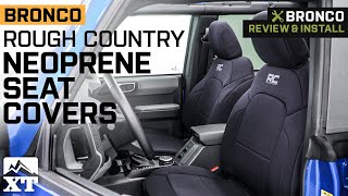 20212022 Bronco Rough Country Neoprene Front and Rear Seat Covers Review & Install