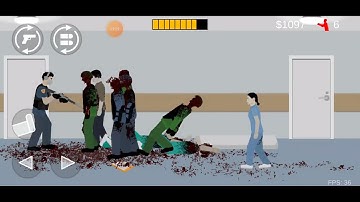 Flat Zombie Cleanup Defense Gameplay Hospital Corridors Android