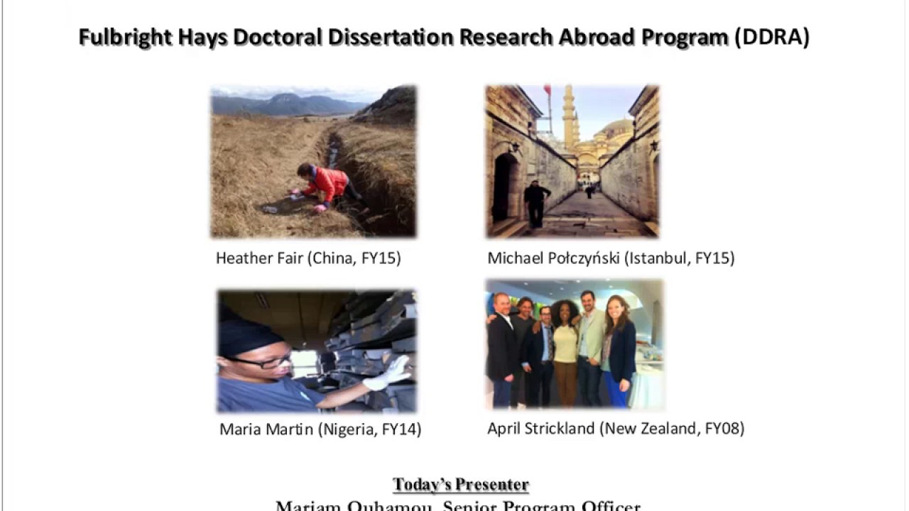 Fulbright hays dissertation