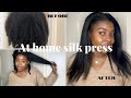 HAIR | AT HOME SILK PRESS TUTORIAL (TYPE 4 MEDIUM/LONG HAIR) | KRISTEN SAMARA