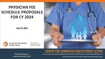 Physician Fee Schedule (PFS) Proposals for CY 2024