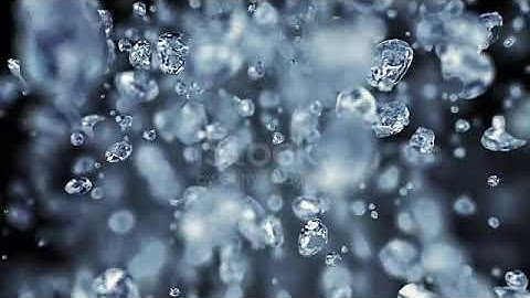 Falling water drops in super slow motion stock video