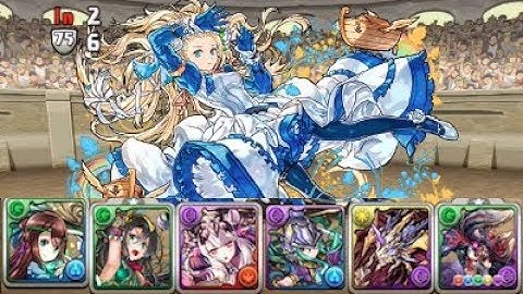 [Puzzle and Dragons] October Quest Dungeon - Lv10 - No Skyfall Combos (Solo)