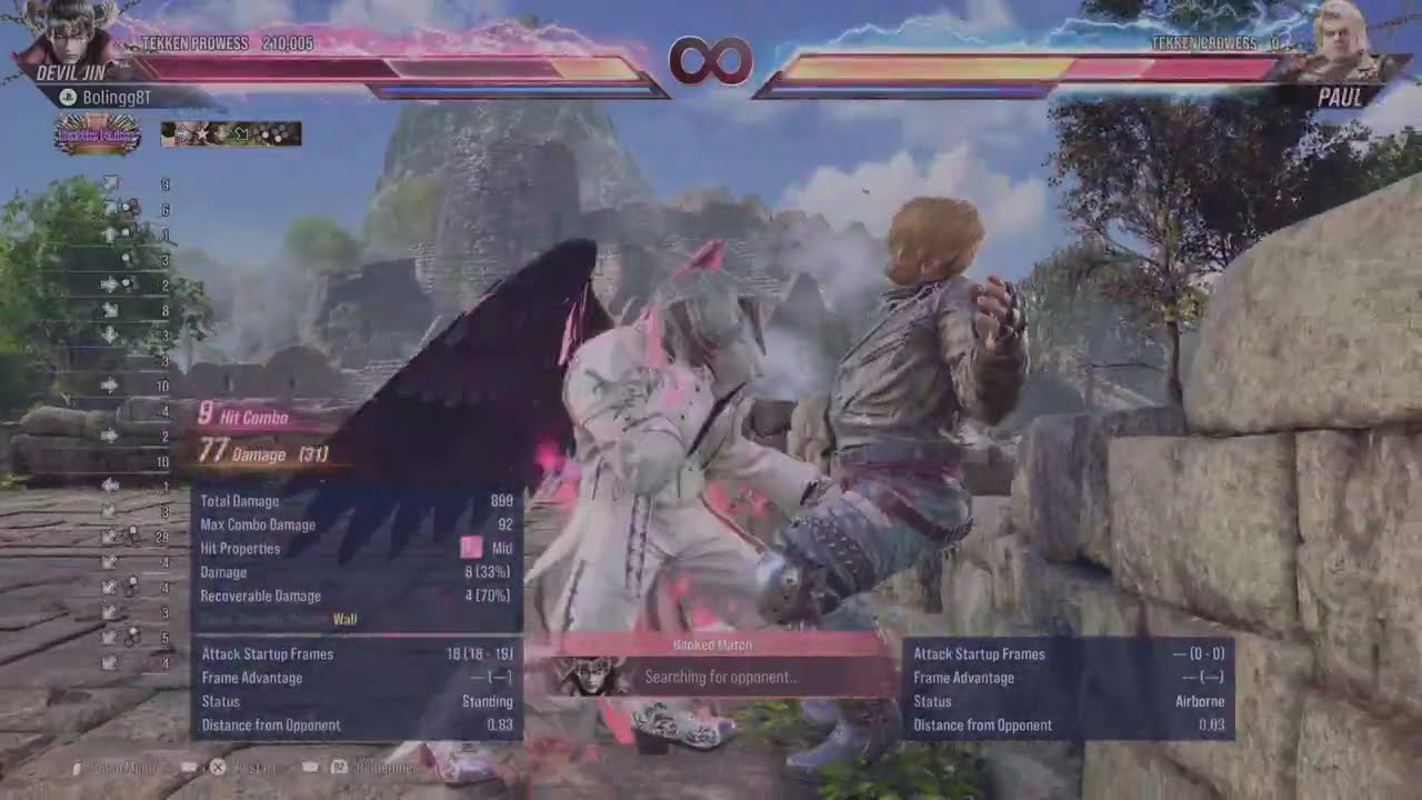 TEKKEN8 DEVIL JIN 98 DAMAGED FLOOR BREAK