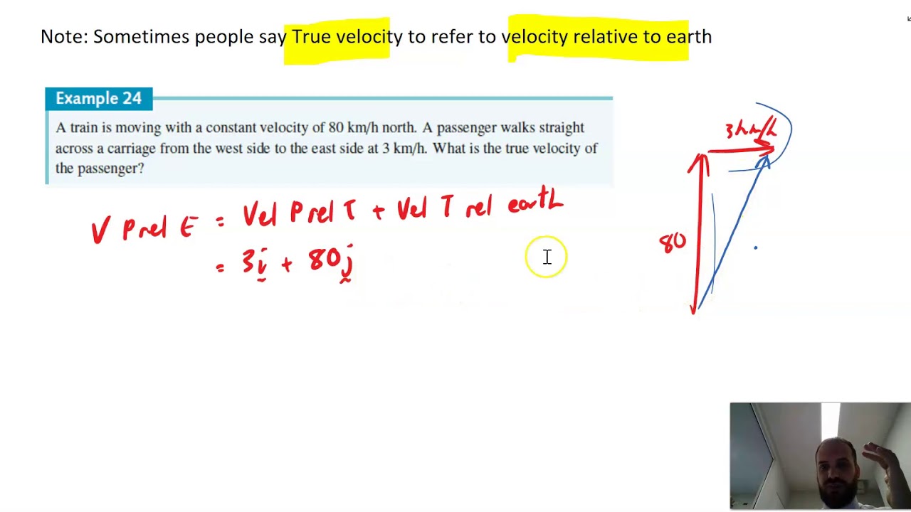 Applications of vectors relative velocity YouTube