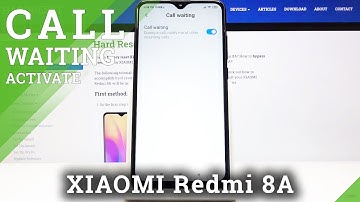 How to Enter Calls Options in Xiaomi Redmi 8A  - Activate Call Waiting Feature