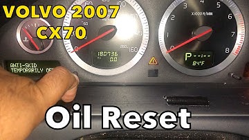 2007 Volvo XC70 oil-reset