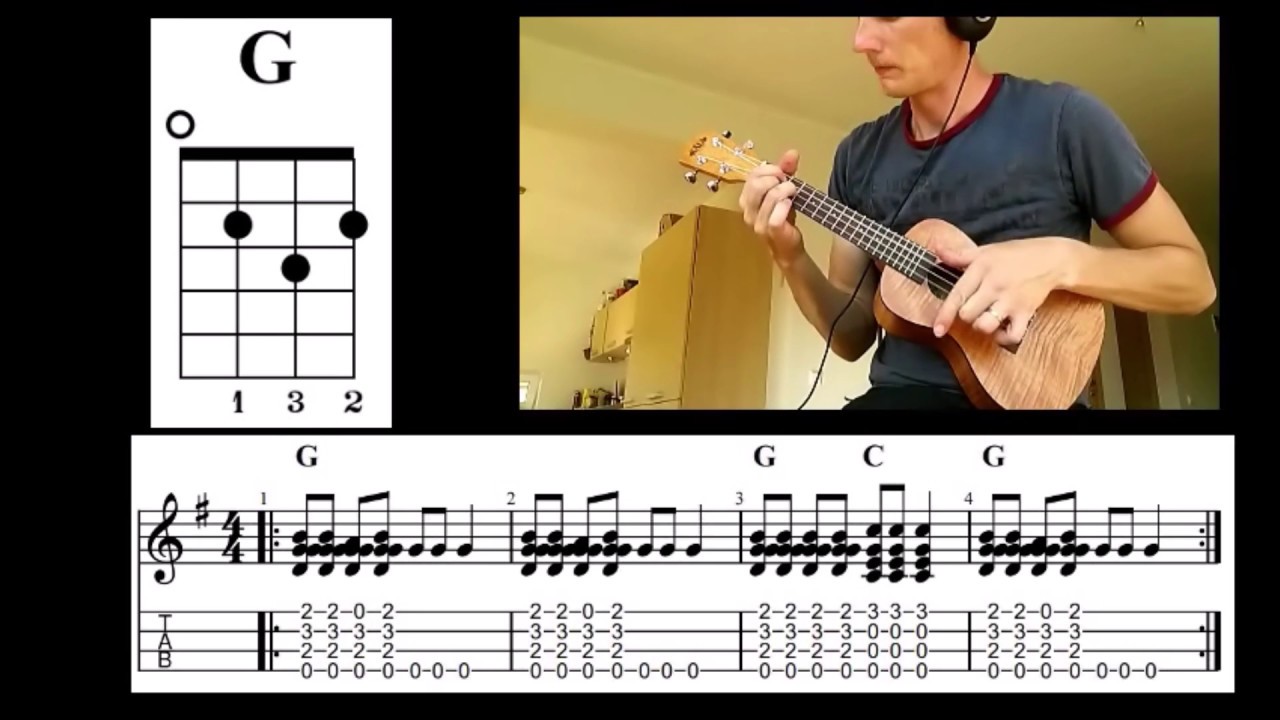 Õpime ukulelet 19.Tund Akordid "G" ja "C" "Kus on minu koduke