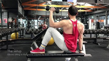 Shoulders series: Dumbbell external rotations (on knee)