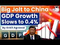 Big Jolt to China: Why does China's GDP growth slow to 0.4%? | China Covid Policy | Explained | UPSC