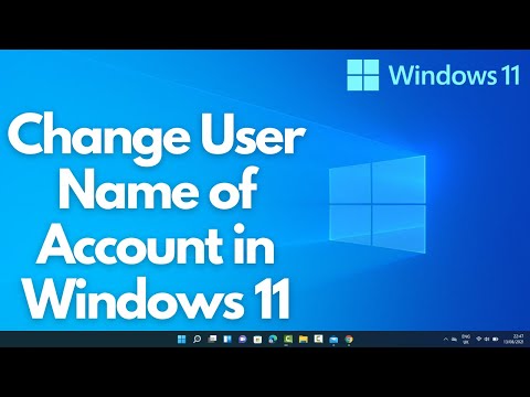 How to Change User Name of Account in Windows 11 | How to Change Your Account Name on Windows 11