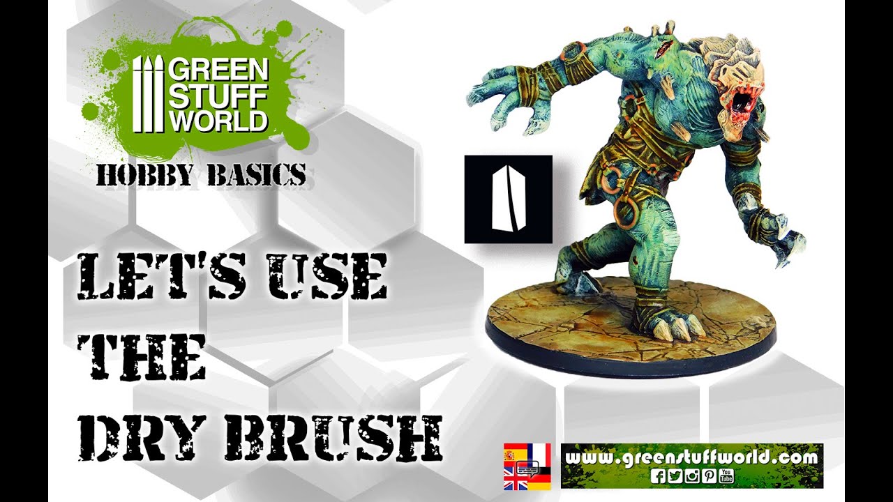 Green Stuff World Blue Series Dry Brush - Size 3