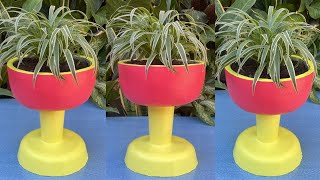 Creative flower pots ideas from cement and plastic basin - Making decorative garden at home by SamGar Ideas 34,410 views 2 months ago 12 minutes, 25 seconds