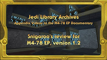Jedi Library Archives: Snigaroo on the M4-78 EP (uncut)