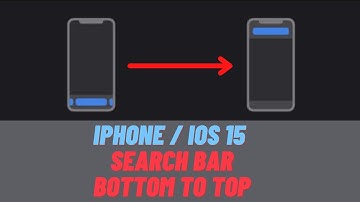 iPhone - iOS 15 - How To Move Search Bar To Top