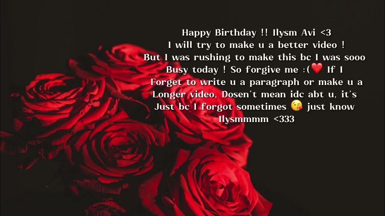 Happy Birthday my dear bsf ( Avi ♡︎ ) 🫶🏼 YouTube