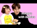 mingyu with babies