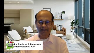 RegioTV aan Tafel Suriname. drs. Rabin Parmessar - roerige tijden voor de NDP en meer