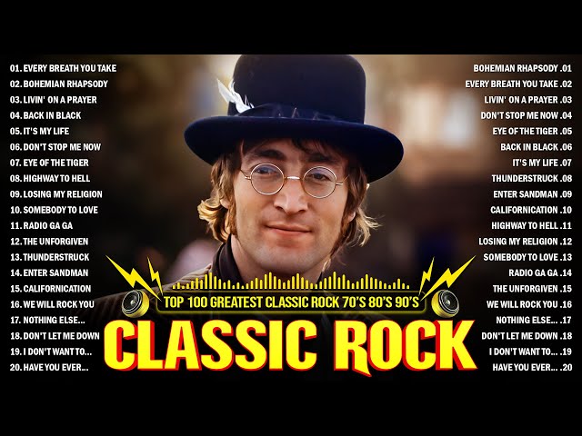 Nirvana, Guns N Roses, Bon Jovi, Metallica, Queen, ACDC 🔥 Best Classic Rock Songs 70s 80s 90s class=