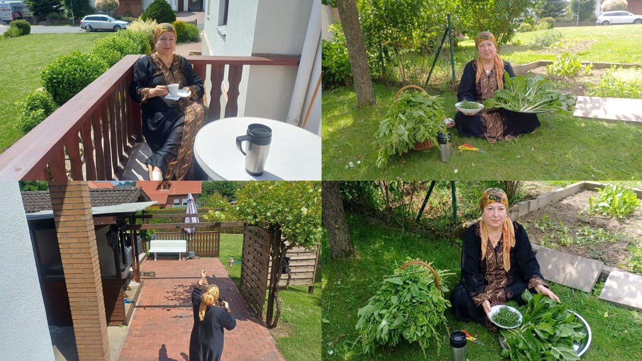 فلوك فيديو كامل ببيت بنتي جديد وحديقتها وقطقنا سبانخ وسلق شوفو معي🏕