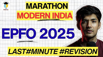 EPFO 2025 MODERN INDIA MARATHON|| ONE SHOT VIDEO|| REVOLT OF 1857 TO 1947