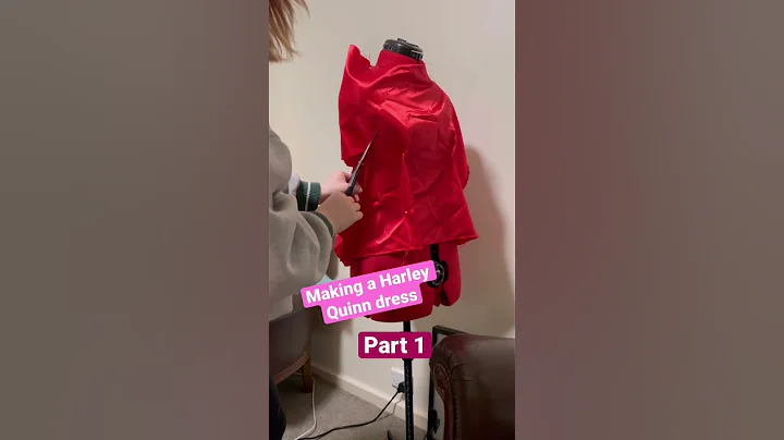 Making a Harley Quinn dress part 1 #sewing #diy #c...
