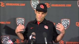 Mike Riley After the Beavers' Upset of Badgers