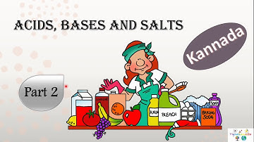 Acids bases and salts class 10, part 2 in Kannada.