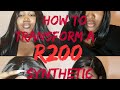How to make a R200 synthetic wig look more natural | South African YouTuber
