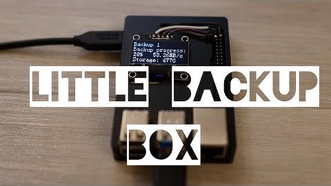 Little Backup Box - Raspberry Pi as a pocketable photo backup device