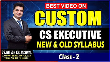 OVERVIEW OF CUSTOM LAWS CLASS-2 | IDT TAX | CS Executive | BY CS  NKJ SIR | CS NKJ CS Classes