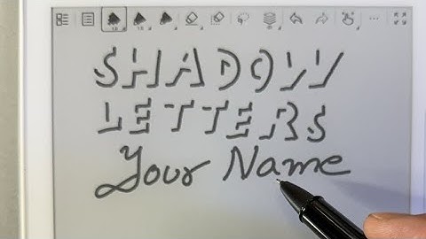 Your name in Shadow ￼Letters #3dillusion #hapiedude