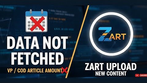 DOP IT2.0 COD&VP ARTICLE AMOUNT NOT FETCHED | ZART UPLOAD OF VP&COD IN IT 2.0#indiapost