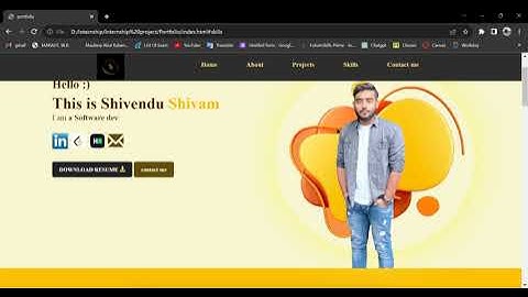 Oasis Infobyte Internship || Level 1 || Task 2 || Create a Portfolio Using Html , css and javascript