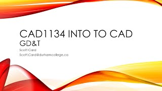 CAD1134 Week 11
