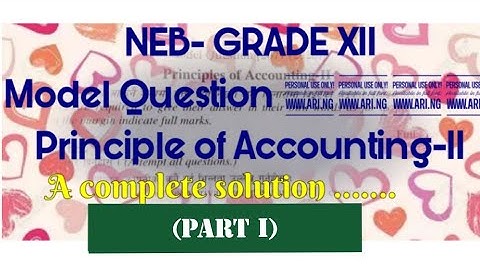 Model Question (2077) A complete solution