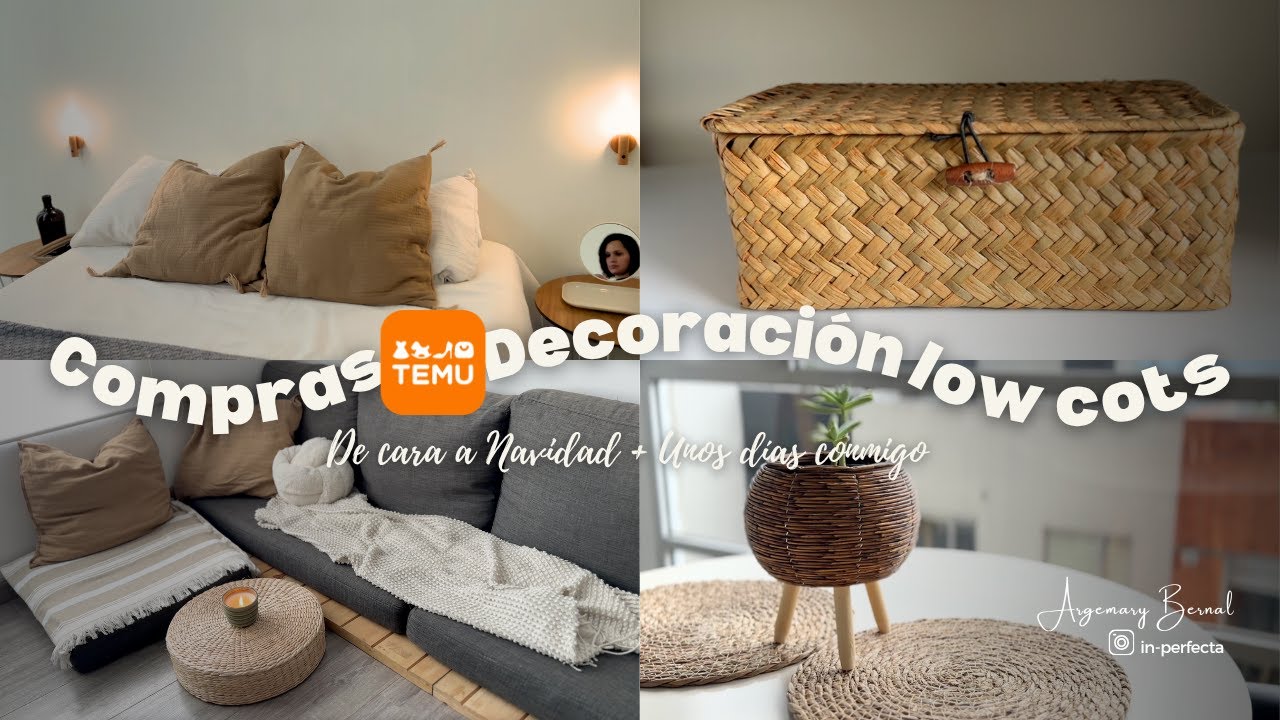Decoración Bonita y Económica con TEMU ✨ Haul + Días Conmigo