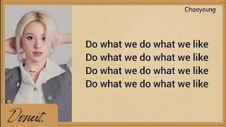 TWICE - Do What We Like Easy Lyrics